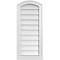 Ekena Millwork Arch Top Surface Mount PVC Gable Vent: Functional, w/ 2"W x 2"P Brickmould Sill Frame, 14"W x 32"H GVPAR14X3203SF - alternate 1
